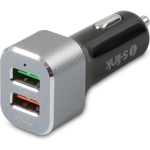 Swapp SW-QAC40M 2 USB Q3+2,4A 0 5V 5,4A Qualcomm 3.0 Metal Araç Şarj Cihazı