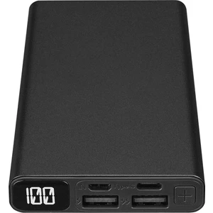 IP-K27 10000MAH 2*usb+Micro+Type-C Metal Kasa Siyah LCD Ekranlı Taşınabilir Pil Şarj Cihazı