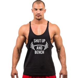 Shutup And Bench Gym Fitness Tank Top Sporcu Atleti Siyah