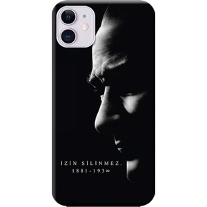 Hesaplı Dünya Apple iPhone 11 Uyumlu Kılıf Atatürk Izin Silinmez Baskılı Esnek Tpu Silikon