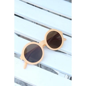 Sarı Renk Oval Çocuk Gözlüğü