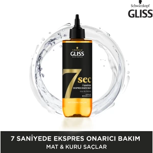 7sec Ekspres Onarıcı Bakım Mat ve Kuru Saçlar İçin 200 ml Oleik Asit ve Marula Yağı