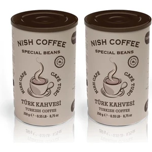 Nish Türk Kahvesi 2 x 250 gr Teneke Kutu