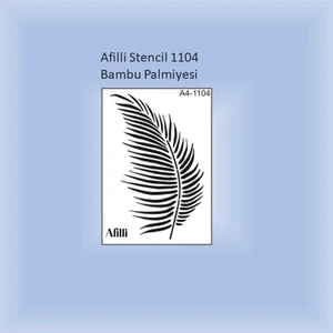 Filli Boya Afilli Stencil A1-1104 Bambu PALM.30X30