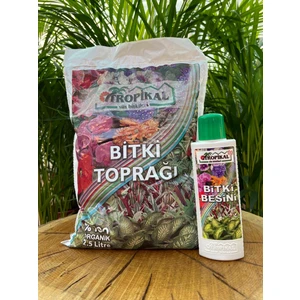 Bitki Toprağı Perlit Karışımlı 2,5 Lt+Genel Bitki Besini 225 Ml