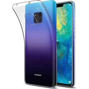 Huawei Mate 20 Pro Kılıf Crystal Clear Liquid Soft Transparent Şeffaf Ince Silikon