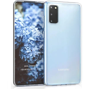 Samsung Galaxy S20 Kılıf Crystal Clear Liquid Soft Transparent Şeffaf Ince Silikon