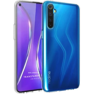 Realme 6 Pro Kılıf Clear Soft Transparent Şeffaf Ince Silikon + Ekran Koruyucu
