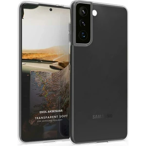 Samsung S21 Fe Kılıf Clear Soft Transparent Şeffaf Ince Silikon + Ekran Koruyucu