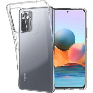 Xiaomi Redmi Note 10 Pro Kılıf Clear Soft Transparent Şeffaf Ince Silikon + Ekran Koruyucu