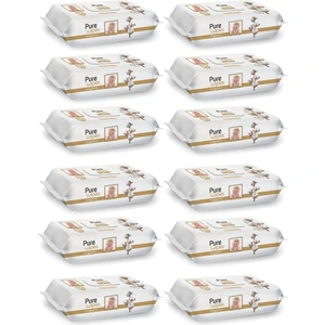 Wipes Pamuklu Islak Mendil 90'lı 12 Paket 1080 Yaprak