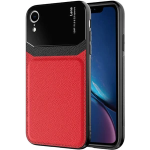 wowacs Apple iPhone Xr Uyumlu Kılıf Deri Görünümlü Tpu Sert Malzeme Kapak Kılıf