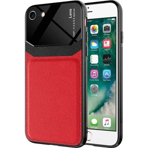 wowacs Apple iPhone 7 Uyumlu Kılıf Deri Görünümlü Tpu Sert Malzeme Kapak Kılıf