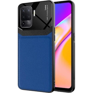 wowacs Oppo Reno 5 Lite Uyumlu Kılıf Deri Görünümlü Tpu Sert Malzeme Kapak Kılıf