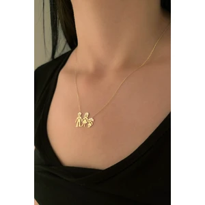 Fiyonk Kuyumculuk 14 Ayar Altın Anne Baba ve Kız Çocuk Kolye