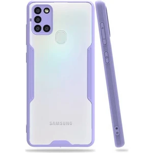 Samsung Galaxy A21S Tam Korumalı Renkli Kenarlı Parfe Kılıf