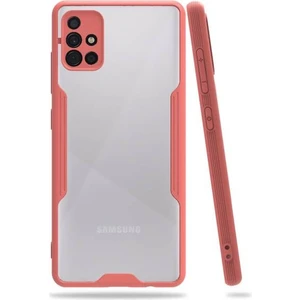 Samsung Galaxy A51 Tam Korumalı Renkli Kenarlı Parfe Kılıf