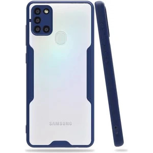 Samsung Galaxy A21S Tam Korumalı Renkli Kenarlı Parfe Kılıf