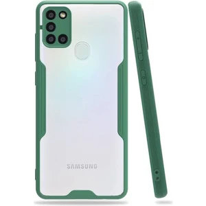 Samsung Galaxy A21S Tam Korumalı Renkli Kenarlı Parfe Kılıf