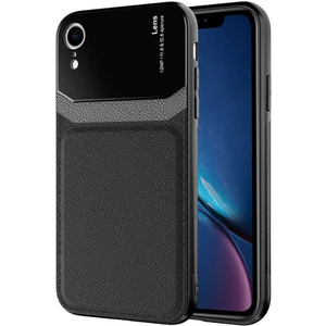 wowacs Apple iPhone Xr Uyumlu Kılıf Deri Görünümlü Tpu Sert Malzeme Kapak Kılıf