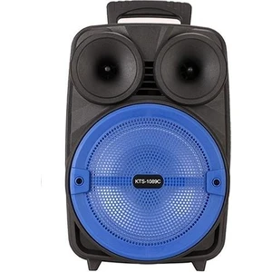 KTX-1089C Bt/usb/tf/fm/led Işıklı Bluetooth Hoparlör Siyah
