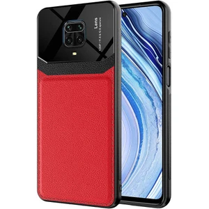 wowacs Xiaomi Redmi Note 9s Uyumlu Kılıf Deri Görünümlü Tpu Sert Malzeme Kapak Kılıf