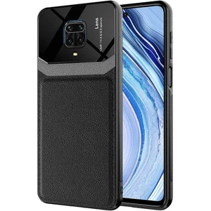 Wowlett Xiaomi Redmi Note 9s Uyumlu Kılıf Deri Görünümlü Tpu Sert Malzeme Kapak Kılıf
