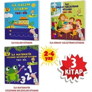 2-4 Yaş Evde Etkinlik Seti – Mucit Karınca Serisi Yaz-Sil Kitaplar
