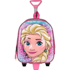 Dzc Kuzenler Avm Çekçekli Elsa Sırt Çanta Kreş Anaokul Günlük Valiz Kız Çocuk Çantası