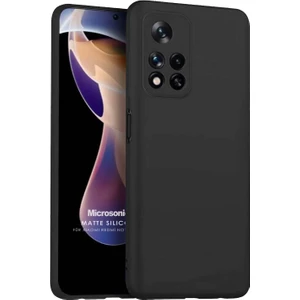 Matte Silicone Xiaomi Redmi Note 11 Pro Plus Kılıf Siyah