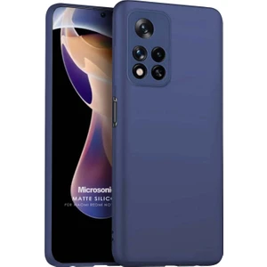 Matte Silicone Xiaomi Redmi Note 11 Pro Plus Kılıf Lacivert