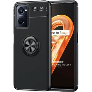 Oppo A96 4g Kılıf Kickstand Ring Holder Siyah