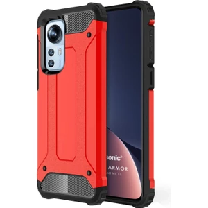 Xiaomi Mi 12 Kılıf Rugged Armor Kırmızı