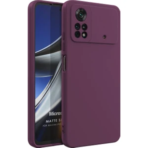 Matte Silicone Xiaomi Poco X4 Pro 5g Kılıf Mor