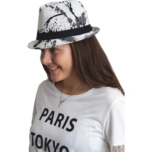 Bay Şapkacı Desenli Kadın Fötr Şapka 1565