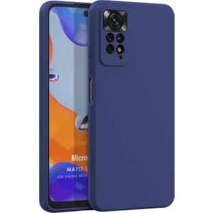 Matte Silicone Xiaomi Redmi Note 11 Pro 5g Kılıf Lacivert