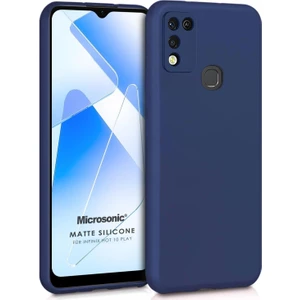Matte Silicone Infinix Hot 10 Play Kılıf Lacivert