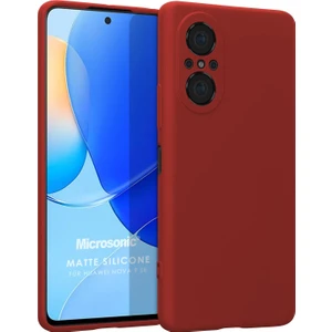 Matte Silicone Huawei Nova 9 Se Kılıf Kırmızı