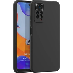Matte Silicone Xiaomi Redmi Note 11 Pro 5g Kılıf Siyah