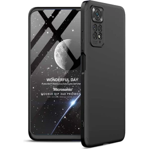 Xiaomi Redmi Note 11S Kılıf Double Dip 360 Protective Siyah