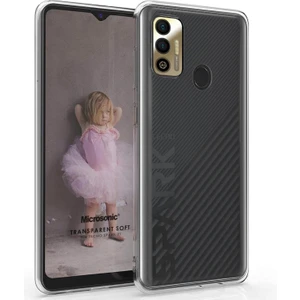 Tecno Spark 7t Kılıf Transparent Soft Şeffaf