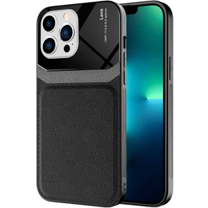 wowacs Apple iPhone 13 Pro Max Uyumlu Kılıf Deri Görünümlü Tpu Sert Malzeme Kapak Kılıf