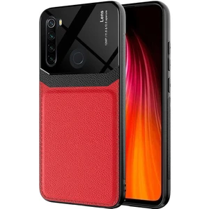 wowacs Xiaomi Redmi Note 8 Uyumlu Kılıf Deri Görünümlü Tpu Sert Malzeme Kapak Kılıf