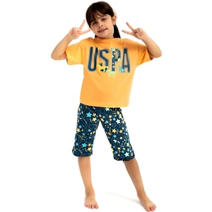 U.S. Polo Assn. US1048 Lisanslı Kız Çocuk Kapri Takımı