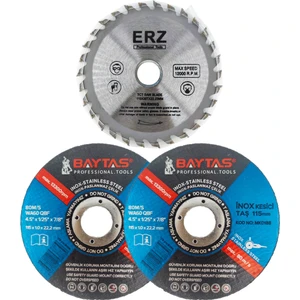 Erz Sunta Mdf Ağaç Kesme Testeresi 110 mm 2 Adet Metal Kesme Disk