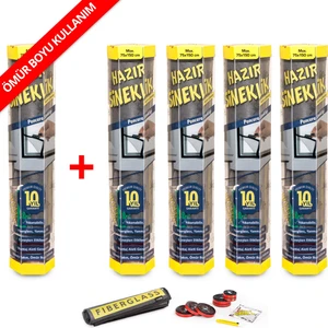 Hazır Sineklik 75x150 cm Pencere Için - 5 Li Paket