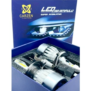 H4 Zenon 3 Fişli Motorsiklet Farı Çift Devre Uzun Kısa 12V Tek Adet Fiyatıdır