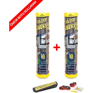 Hazır Sineklik 75x150 cm Pencere Için - 2 Li Paket