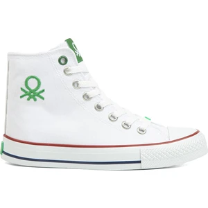 Benetton® | BN-30628-3374 Beyaz - Kadın Spor Ayakkabı