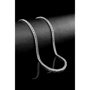 Trend Collection Herringbone Balıksırtı Paslanmaz Çelik Gümüş Zincir Kolye
